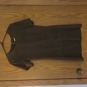 Brown Suede Dress